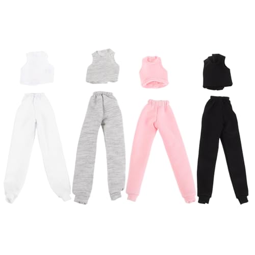 YARNOW 4 Sätze Teiliges Puppenkleidungsset Sommer mit Sportweste und Hose für Puppen Leicht Anzuziehende Kleidung für Kreatives Rollenspiel und Fantasievolles YARNOW 4 Sätze Teiliges Puppenkleidungsset Sommer mit Sportweste und Hose für Puppen Leicht Anzuziehende Kleidung für Kreatives Rollenspiel und Fantasievolles von YARNOW
