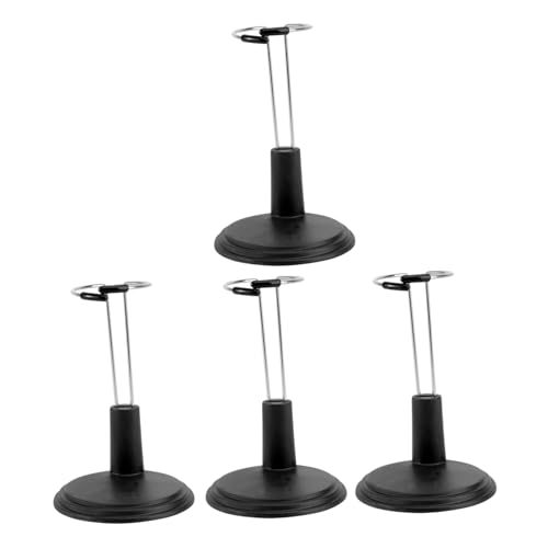 YARNOW 4 Stück Puppenständer Schwarz Tragbarer Bärenhalter Puppenaufbewahrungsregal Stabiler Standhalter für Sammler Platzsparend und Leicht für Zuhause und Unterwegs YARNOW 4 Stück Puppenständer Schwarz Tragbarer Bärenhalter Puppenaufbewahrungsregal Stabiler Standhalter für Sammler Platzsparend und Leicht für Zuhause und Unterwegs von YARNOW