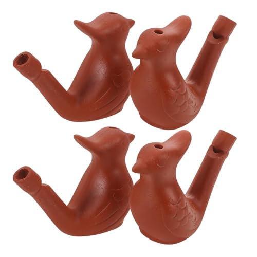YARNOW 4 Stück Sand-wasservogelpfeife Vogel Pfeifenspielzeug Für Wasservögel Vogelpfeife Wasserdichte Pfeife Light Brown Zisha-keramik YARNOW 4 Stück Sand-wasservogelpfeife Vogel Pfeifenspielzeug Für Wasservögel Vogelpfeife Wasserdichte Pfeife Light Brown Zisha-keramik von YARNOW