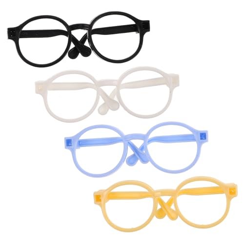 YARNOW 4 Stück Spielzeugzubehör Baumwollpuppenzubehör Puppe Verkleiden Zubehör Puppenverkleidungsbrille Puppenbrillengestell Brille Für Puppe Mini-Puppen-Brille Plastik YARNOW 4 Stück Spielzeugzubehör Baumwollpuppenzubehör Puppe Verkleiden Zubehör Puppenverkleidungsbrille Puppenbrillengestell Brille Für Puppe Mini-Puppen-Brille Plastik von YARNOW