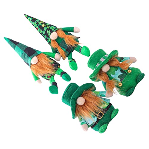 YARNOW 4 Stück Teiliges Handgefertigte Waldfiguren Puppen Grüne Niedliche Patrick's Day Partydekoration Vielseitige Wohnaccessoires für Schreibtisch und Schlafzimmer YARNOW 4 Stück Teiliges Handgefertigte Waldfiguren Puppen Grüne Niedliche Patrick's Day Partydekoration Vielseitige Wohnaccessoires für Schreibtisch und Schlafzimmer von YARNOW