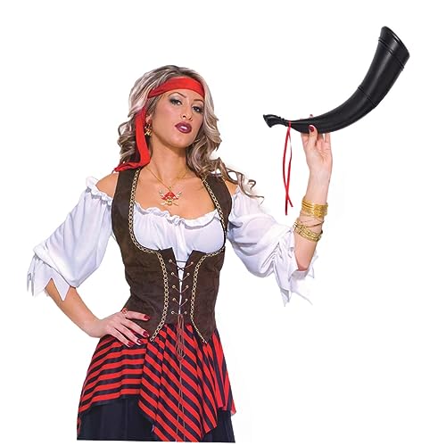 YARNOW 4 Stück Teiliges Piraten Horn aus Kunststoff Leicht Blassbar für Halloween Party Kostümspiele Bühnenshows und Kindergeburtstage Handliches Design für Einfache Nutzung YARNOW 4 Stück Teiliges Piraten Horn aus Kunststoff Leicht Blassbar für Halloween Party Kostümspiele Bühnenshows und Kindergeburtstage Handliches Design für Einfache Nutzung von YARNOW