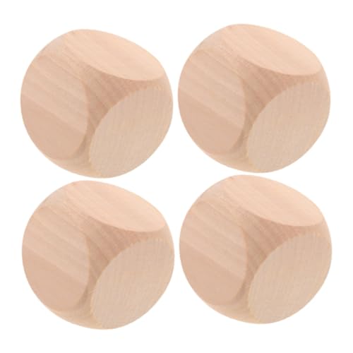 YARNOW 4 Stück Unlackierte Holz DIY Bastelwürfel für Kreative Projekte und Familienspiele Blankowürfel für Dekoration und Handwerk für Bastelideen und Lernspiele YARNOW 4 Stück Unlackierte Holz DIY Bastelwürfel für Kreative Projekte und Familienspiele Blankowürfel für Dekoration und Handwerk für Bastelideen und Lernspiele von YARNOW