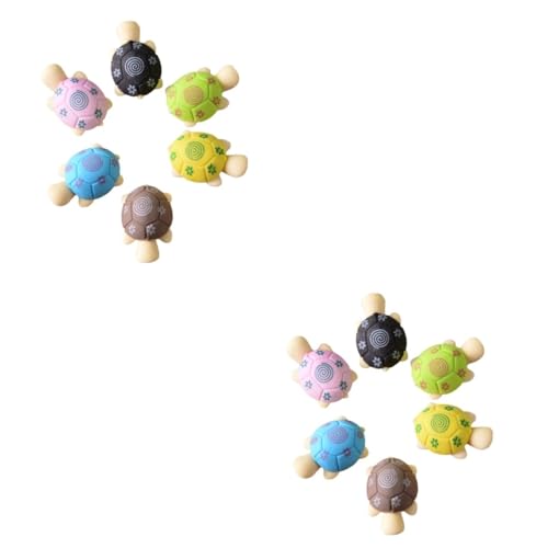 YARNOW 40 Stck. Schildkröten Radiergummis Niedliche Cartoon Schreibwaren für Schüler Kreative Zufallsfarben und Sicher Zufällige Farbe von YARNOW