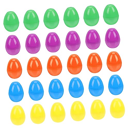 YARNOW 40 Stück Cartoon-Osterei- künstlich Große Eier klein bunt Handwerk Dekorative Eier für die Ausstellung Plastikeier befüllbar Eierspielzeug Kindereier YARNOW 40 Stück Cartoon-Osterei- künstlich Große Eier klein bunt Handwerk Dekorative Eier für die Ausstellung Plastikeier befüllbar Eierspielzeug Kindereier von YARNOW