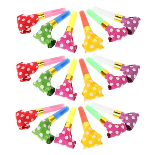 YARNOW 40 Stück Drachenpfeife Blasen Blowouts Pfeifen Partygebläse Für Blowouts Partygeschenke Partygebläse Krachmacher Geburtstags-gebläse Spielzeughupe Plastik von YARNOW