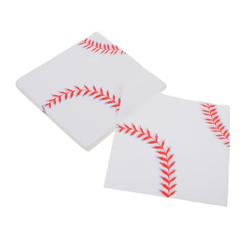 YARNOW 40Stücke Baseball Servietten Dekorative Papierservietten Für Baseball Mottopartys Tischservietten Für Geburtstagsfeiern Einweg Geschirr Für Einfache Reinigung Und Sicheren YARNOW 40Stücke Baseball Servietten Dekorative Papierservietten Für Baseball Mottopartys Tischservietten Für Geburtstagsfeiern Einweg Geschirr Für Einfache Reinigung Und Sicheren von YARNOW