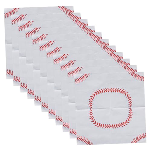 YARNOW 40Stücke Baseball Servietten Einweg Papierservietten Für Sport Partys Dekorative Taschentücher Für Baseball Themenfeiern Partyzubehör von YARNOW