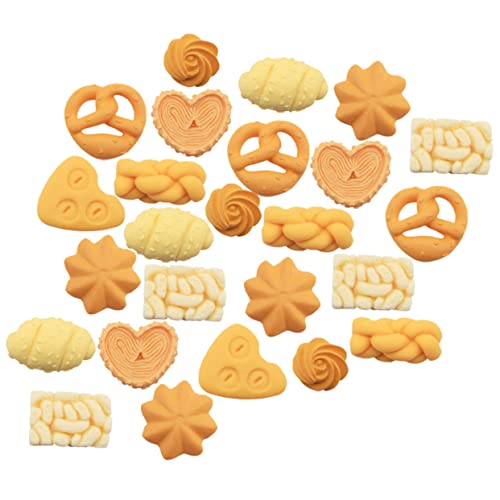 YARNOW 40Stücke Keks Brot Modelle Lebensechte Dessert Dekoration für Handyhüllen DIY Zubehör und Kreative Accessoires Gemischte für Einzigartige Designs von YARNOW