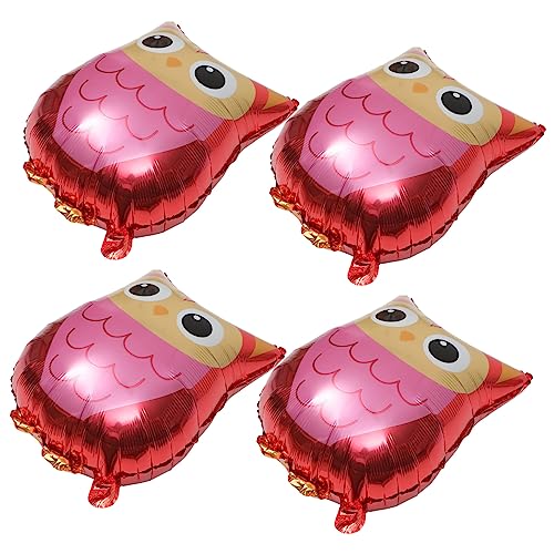 YARNOW 4Stücke Ballon Aluminiumfolienballons Für Kreative Partydekoration Langlebig Und Vielseitig Kindergeburtstage Und Tier Mottopartys Gruselige Eulenform von YARNOW