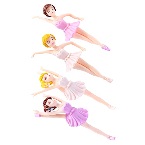 YARNOW 4Stücke Teiliges Dekoration Elegante Ballerina Figuren Für Geburtstagstorte Und Süßes Partyzubehör Für Kindergeburtstag Und Festlichkeiten YARNOW 4Stücke Teiliges Dekoration Elegante Ballerina Figuren Für Geburtstagstorte Und Süßes Partyzubehör Für Kindergeburtstag Und Festlichkeiten von YARNOW