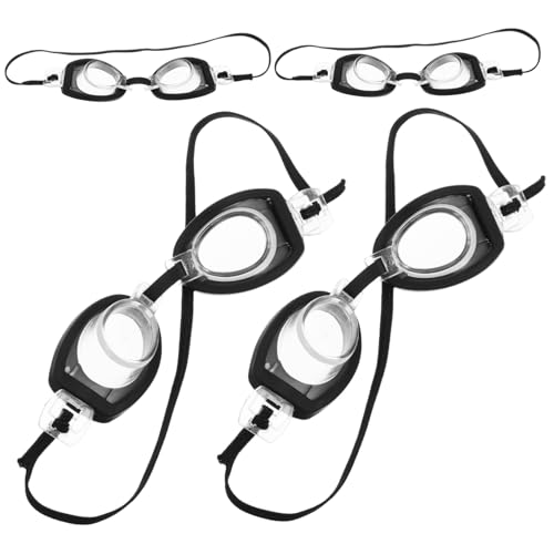 YARNOW 4sätze Puppen-schwimmbrillen Aus Plastik Mit Etui Winzige Brille Für Puppenkostüm- Schwimmbrillen Für Jungen Und Mädchenpuppen von YARNOW