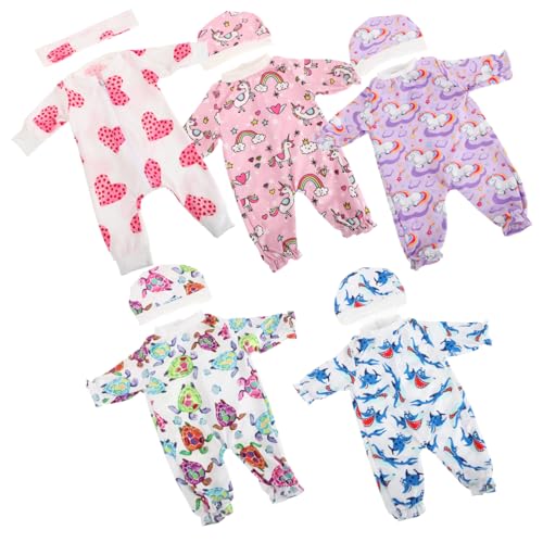 YARNOW 5 Sätze Puppenkleidung Kleidung für Neugeborene Zubehör für wiedergeborene Babypuppen Mini-Puppenhauszubehör Babypuppen -Outfits Puppenzubehör für Jungen wiedergeborene Puppe Stoff YARNOW 5 Sätze Puppenkleidung Kleidung für Neugeborene Zubehör für wiedergeborene Babypuppen Mini-Puppenhauszubehör Babypuppen -Outfits Puppenzubehör für Jungen wiedergeborene Puppe Stoff von YARNOW