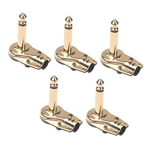 YARNOW 5 Stück Gitarren Effektpedal Stecker Adapter Kabel Verbindung für Pedalboards Langlebig und Platzsparend für Gitarristen und Musikliebhaber von YARNOW
