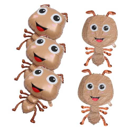 YARNOW 5 Stück Große Ameisen Folienballons Tiermotiv Luftballons für Kindergeburtstag und Partys Deko für Sommerfeste und Insekten Themenfeiern Robust und Ansprechend Gestaltet von YARNOW