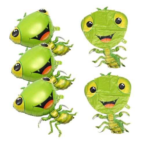 YARNOW 5 Stück Große Mantis Folienballons Dekorative Luftballons für Kindergeburtstag Gartenpartys Jubiläen Shower und Besondere Anlässe Hochwertige Reißfeste Aluminiumfolie von YARNOW