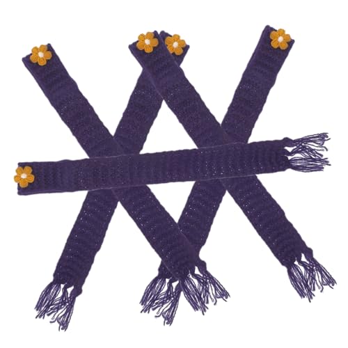 YARNOW 5 Stück Schal Dekorativer Strickschal für Puppen Verstellbare Weiches Garn für Puppenhaus Zubehör und DIY Bastelprojekte von YARNOW