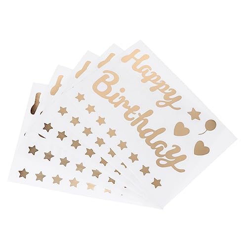 YARNOW 5 Stück Selbstklebende Geburtstagsballon Aufkleber Dekorative Sticker für Partys DIY Bastelprojekte und Feiern für Kreative Geburtstagsdekorationen YARNOW 5 Stück Selbstklebende Geburtstagsballon Aufkleber Dekorative Sticker für Partys DIY Bastelprojekte und Feiern für Kreative Geburtstagsdekorationen von YARNOW