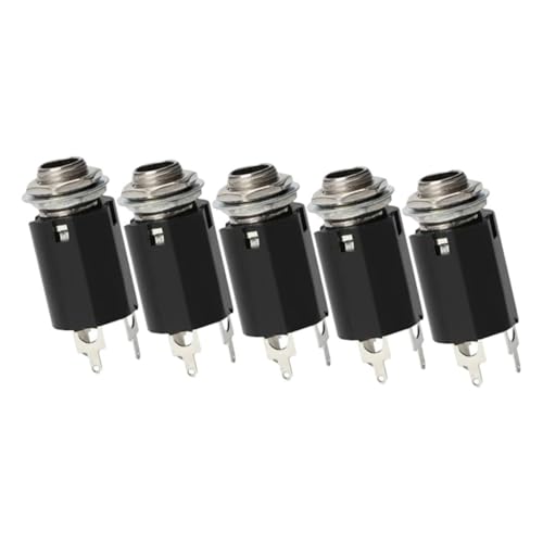 YARNOW 5 Stück Teiliges Gitarren Ausgangsbuchsen Langlebige Stereo Klinkenbuchsen Ersatz für Elektrische Gitarren Einfache Installation Passend für Standard Gitarrenjack Steckplätze YARNOW 5 Stück Teiliges Gitarren Ausgangsbuchsen Langlebige Stereo Klinkenbuchsen Ersatz für Elektrische Gitarren Einfache Installation Passend für Standard Gitarrenjack Steckplätze von YARNOW