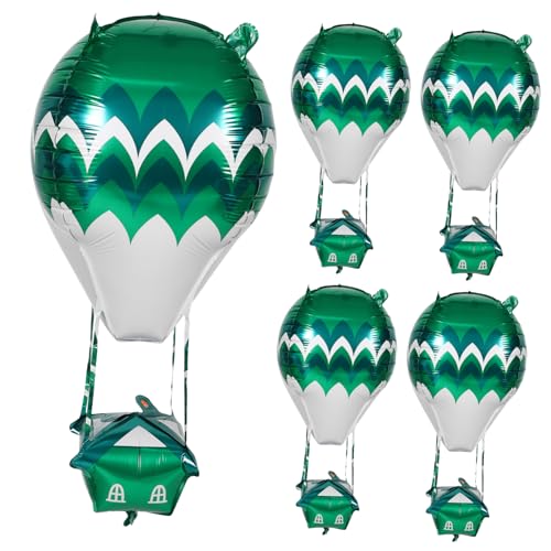 YARNOW 5stücke Folienballon Aufblasbar Heißluftballon Geburtstagsballon Party Dekoration Luftballon Für Innen Und Außenbereich Folienluftballon von YARNOW