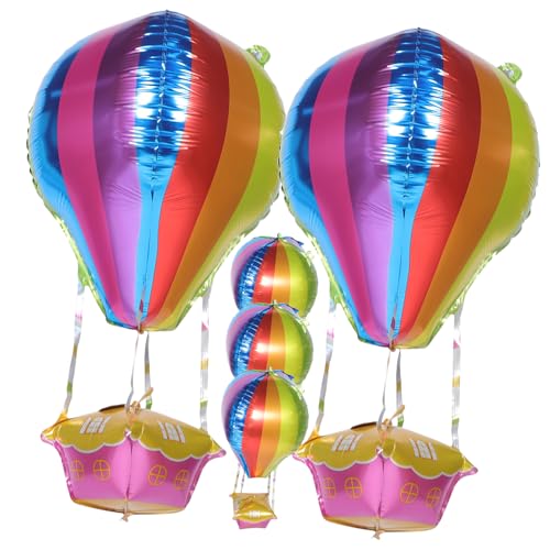 YARNOW 5 Stück Teiliges Helium Folienballons Luftballons für Hochzeiten und Feiern Aluminium Dekoration für Unvergessliche Erinnerungen für Fotos und Partyanlässe YARNOW 5 Stück Teiliges Helium Folienballons Luftballons für Hochzeiten und Feiern Aluminium Dekoration für Unvergessliche Erinnerungen für Fotos und Partyanlässe von YARNOW