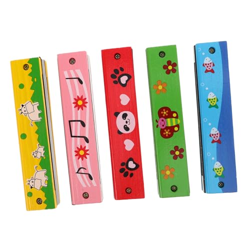 YARNOW 5 Stück Teiliges Holzmundharmonika mit Löchern Pädagogisches Musikinstrument für Kleinkinder Fördert Kognitive Fähigkeiten und Hand Auge Koordination für Kindergarten und Zuhause YARNOW 5 Stück Teiliges Holzmundharmonika mit Löchern Pädagogisches Musikinstrument für Kleinkinder Fördert Kognitive Fähigkeiten und Hand Auge Koordination für Kindergarten und Zuhause von YARNOW
