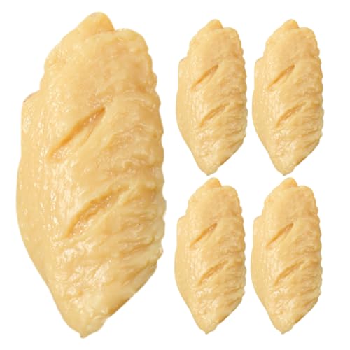 YARNOW 5 Stück Teiliges Künstlicher Hähnchenflügel Deko für Fotografie und Events Langlebiges Dekoratives Modell für Bäckerei Restaurant und Hausausstellungen YARNOW 5 Stück Teiliges Künstlicher Hähnchenflügel Deko für Fotografie und Events Langlebiges Dekoratives Modell für Bäckerei Restaurant und Hausausstellungen von YARNOW