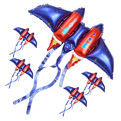 YARNOW 5 Stück Teiliges Rocket Wing Folienballons Pastellfarben Große Flügelballons für Kindergeburtstag und Partys Dekoration und Fotorequisiten für Fröhliche Anlässe YARNOW 5 Stück Teiliges Rocket Wing Folienballons Pastellfarben Große Flügelballons für Kindergeburtstag und Partys Dekoration und Fotorequisiten für Fröhliche Anlässe von YARNOW