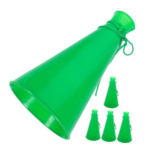 YARNOW 5 Stück jubelndes Horn jubelnde Megafone Megaphon Horn jubeln Party-Jubelhörner jubeln Sie Partygeschenke Geräuschemacher jubeln Megaphon Masse Plastik Grün von YARNOW