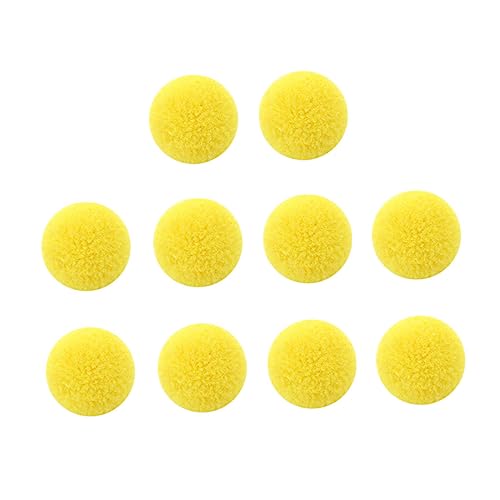 YARNOW 50 Stück DIY Schlüsselanhänger aus Großen Plüschbällen Gelb Kreatives Bastelmaterial für Schlüsselanhänger und Taschenanhänger für Kreativität von YARNOW