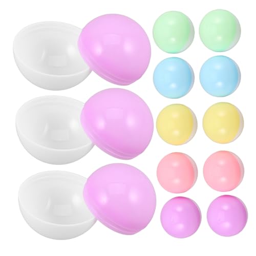 YARNOW 50 Stück Halbtransparente Macaron Farbene Leere Kunststoffkapseln Rund Wiederbefüllbar Stabile Aufbewahrung für Diy Basteln Partydekorationen Automatenspielzeug Vielseitig YARNOW 50 Stück Halbtransparente Macaron Farbene Leere Kunststoffkapseln Rund Wiederbefüllbar Stabile Aufbewahrung für Diy Basteln Partydekorationen Automatenspielzeug Vielseitig von YARNOW