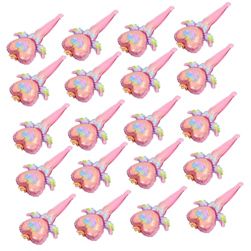 YARNOW 50Stücke Feenstab Folienballons Handheld Luftballons Für Partydekoration Stabil Und Leicht Für Kindergeburtstag Hochzeiten Und Feiern von YARNOW