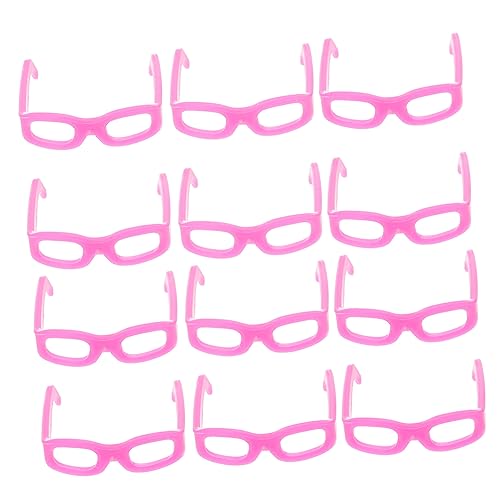 YARNOW 50Stücke Mini Puppen Sonnenbrillen Dekorative Brillen Für Puppenhaus DIY Bastelzubehör Farbenfrohe Mini Sonnenbrillen Für Puppen Spielzeugaccessoires von YARNOW