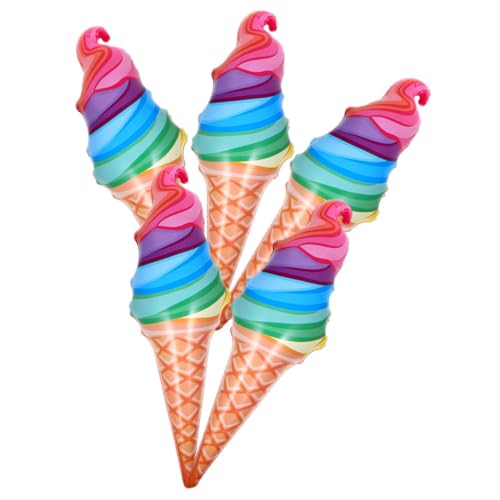 YARNOW 5Stücke Aufblasbare Eiscreme Spielzeuge Eistüten Ballons für Partys Geburtstagsdeko und Sommerfestlichkeiten Leicht zu Reinigen und Langlebig Tischdekoration YARNOW 5Stücke Aufblasbare Eiscreme Spielzeuge Eistüten Ballons für Partys Geburtstagsdeko und Sommerfestlichkeiten Leicht zu Reinigen und Langlebig Tischdekoration von YARNOW