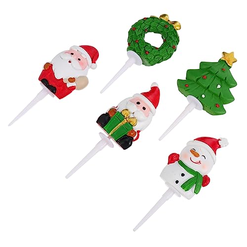 YARNOW 5Stücke Teiliges Weihnachtskuchen Dekorationsset Aus Harz Schneemann Weihnachtsbaum Und Mehr Für Festliche Torten Und Party Dekorationen YARNOW 5Stücke Teiliges Weihnachtskuchen Dekorationsset Aus Harz Schneemann Weihnachtsbaum Und Mehr Für Festliche Torten Und Party Dekorationen von YARNOW