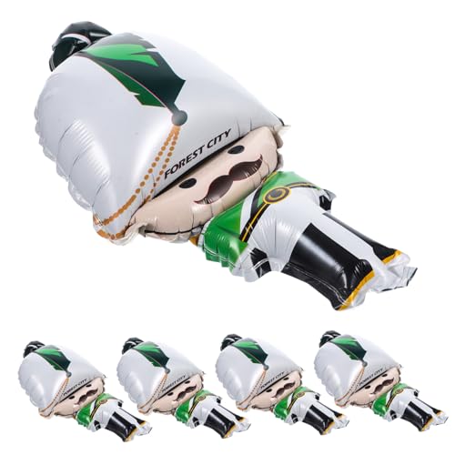 YARNOW 5Stücke Weihnachtsballons Aus Aluminiumfolie Aufblasbare Partydekoration Für Weihnachtsfeiern Vielseitig Einsetzbar Für Feiern von YARNOW