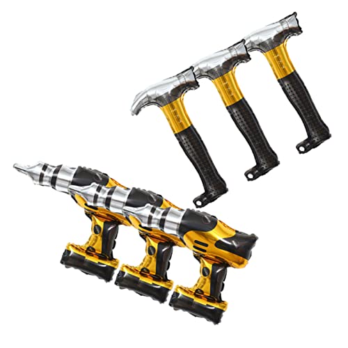 YARNOW 6 Stück Aluminiumfolie Reparaturwerkzeuge Luftballons für Geburtstagsfeiern Dekoration für Jungen und Partybedarf mit Helium für Kreative Fotos und Feiern YARNOW 6 Stück Aluminiumfolie Reparaturwerkzeuge Luftballons für Geburtstagsfeiern Dekoration für Jungen und Partybedarf mit Helium für Kreative Fotos und Feiern von YARNOW