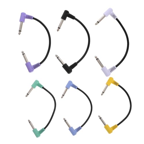 YARNOW 6 Stück Effektkabel Rechtwinkliges Pedalkabel Effektpedal Patchkabel Patchkabel Für Gitarre Instrumentenkabel Für Pedale Gitarrenpedalkabel Rechtwinkliges Audiokabel Aus YARNOW 6 Stück Effektkabel Rechtwinkliges Pedalkabel Effektpedal Patchkabel Patchkabel Für Gitarre Instrumentenkabel Für Pedale Gitarrenpedalkabel Rechtwinkliges Audiokabel Aus von YARNOW