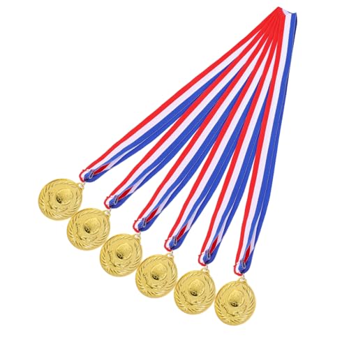 YARNOW 6 Stück Medaille Schüttgut Für Hängend Dekoration Medaillen Klein Mini Vergeben Aufhänger Bronze Spiel Auszeichnungen Medaille Aus Metall Golden Polyester YARNOW 6 Stück Medaille Schüttgut Für Hängend Dekoration Medaillen Klein Mini Vergeben Aufhänger Bronze Spiel Auszeichnungen Medaille Aus Metall Golden Polyester von YARNOW