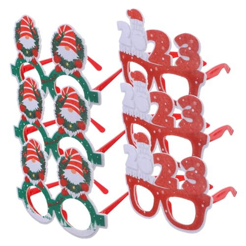 YARNOW 6 Stück Partybrille Für Weihnachtsdekoration Weihnachtsbrillenrahmen Weihnachten Brillengestell Requisiten Für Die Weihnachtsfotokabine Ornamente Kostüm Brille Plastik YARNOW 6 Stück Partybrille Für Weihnachtsdekoration Weihnachtsbrillenrahmen Weihnachten Brillengestell Requisiten Für Die Weihnachtsfotokabine Ornamente Kostüm Brille Plastik von YARNOW