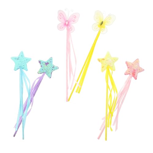YARNOW 6 Stück Teiliges Engel Feenstab für Bühnenaufführungen Tragbarer Dekoration für Kindergeburtstag und Cosplay Zauberhafte Spielzeuge für Kleine YARNOW 6 Stück Teiliges Engel Feenstab für Bühnenaufführungen Tragbarer Dekoration für Kindergeburtstag und Cosplay Zauberhafte Spielzeuge für Kleine von YARNOW