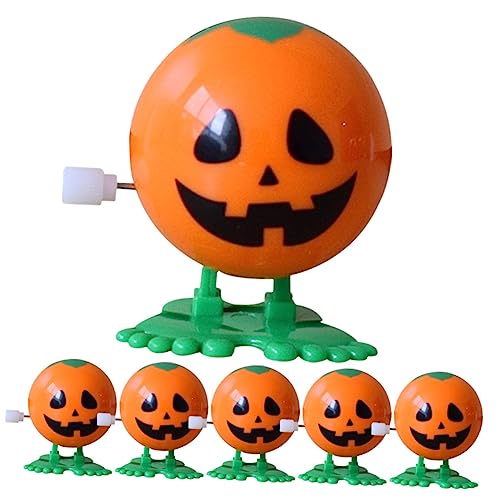 YARNOW 6 Stück Teiliges Halloween Wind Up Spielzeugset Lustige Kürbis Uhrwerkspielzeuge für Erwachsene Kreative und Füllmaterial für Goodie Bags YARNOW 6 Stück Teiliges Halloween Wind Up Spielzeugset Lustige Kürbis Uhrwerkspielzeuge für Erwachsene Kreative und Füllmaterial für Goodie Bags von YARNOW