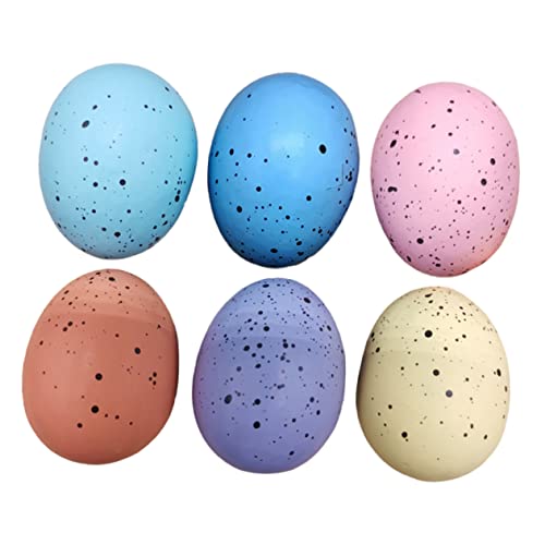 YARNOW 6 Stück Teiliges Osterdekorationen Realistische Bunte Ei Modelle Handbemalt DIY Bastelbedarf für Kreative Requisiten YARNOW 6 Stück Teiliges Osterdekorationen Realistische Bunte Ei Modelle Handbemalt DIY Bastelbedarf für Kreative Requisiten von YARNOW