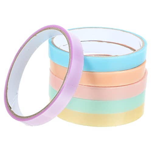 YARNOW 6 Stück Teiliges Set Sticky Ball Klebeband Lustige DIY Klebebänder für Buntes Sicheres und Leichtes Dekorationsmaterial für Bastelprojekte und Kreative Spiele von YARNOW