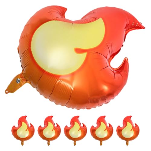 YARNOW 6 Stück Themen Luftballons Aluminium Folienballons Flammenform für Jungen Geburtstagsfeiern Kreative Partydeko Leicht und Einfach Aufzublasen Langlebig und Auffällig YARNOW 6 Stück Themen Luftballons Aluminium Folienballons Flammenform für Jungen Geburtstagsfeiern Kreative Partydeko Leicht und Einfach Aufzublasen Langlebig und Auffällig von YARNOW