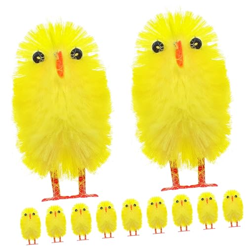 YARNOW 60Stücke Ostern Küken Dekorationen Cartoon Huhn Tischdekoration Foto Requisiten Für Osterfeiern Kindergartendekoration Und Festlichkeiten von YARNOW