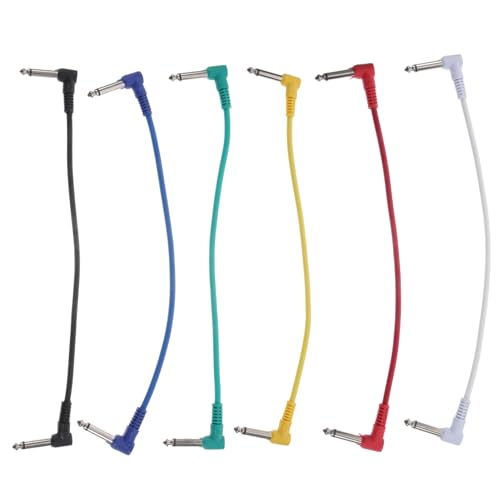 YARNOW 6Stücke Gitarren Kabel Abgewinkelt Männlich Professionelle Patch Kabel Für Musikinstrumente Für Gitarre Und Bass YARNOW 6Stücke Gitarren Kabel Abgewinkelt Männlich Professionelle Patch Kabel Für Musikinstrumente Für Gitarre Und Bass von YARNOW