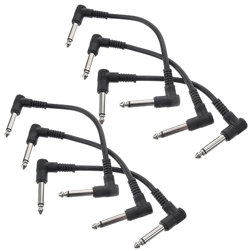 YARNOW 6Stücke Gitarren Patchkabel Audio Verbindungskabel Für Gitarre Und Bass Robuste Flache Kabel Für Effektive Klangübertragung Und Einfache Lagerung YARNOW 6Stücke Gitarren Patchkabel Audio Verbindungskabel Für Gitarre Und Bass Robuste Flache Kabel Für Effektive Klangübertragung Und Einfache Lagerung von YARNOW