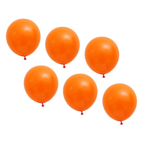 YARNOW 6Stücke Große Latexballons Für Geburtstagsparty Dekoration Orange Luftballons Für Festliche Anlässe Und Besondere Feiern von YARNOW