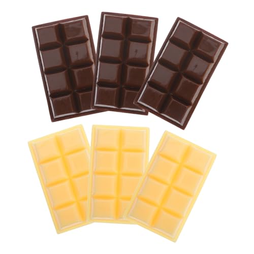 YARNOW 6Stücke Simuliertes Schokoladendekor Realistische Pralinen aus Harz für Tischdekoration Gefälschte für Kreative Anlässe und Highlights Desserts von YARNOW